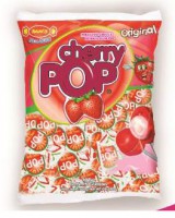 Pirulito Cherry Pop Morango 24x50u